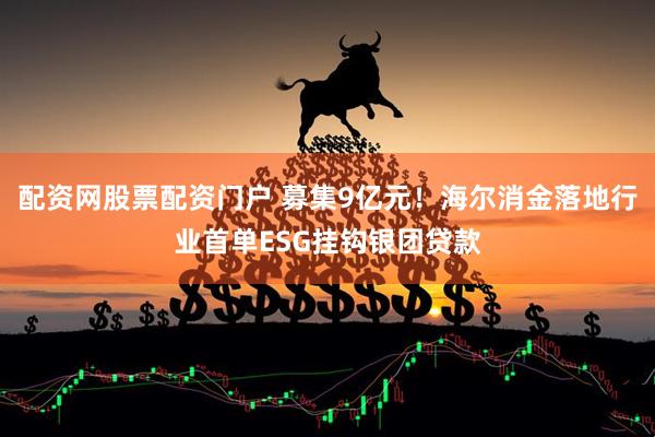配资网股票配资门户 募集9亿元！海尔消金落地行业首单ESG挂钩银团贷款