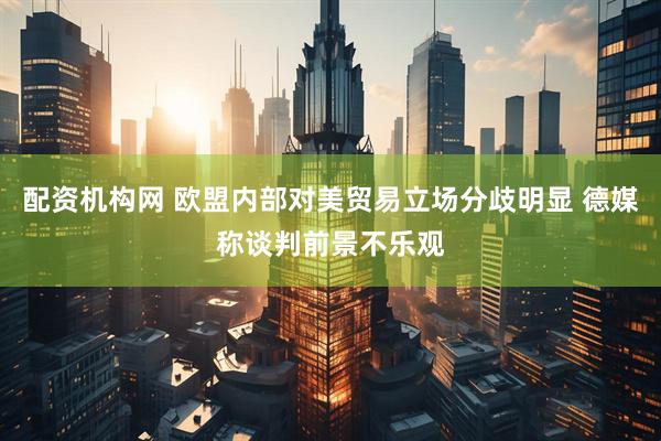 配资机构网 欧盟内部对美贸易立场分歧明显 德媒称谈判前景不乐观