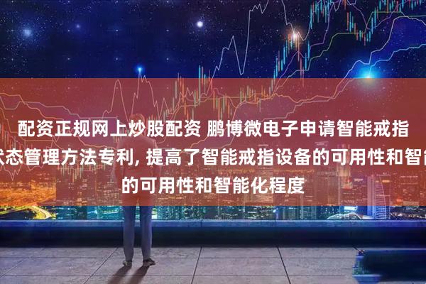配资正规网上炒股配资 鹏博微电子申请智能戒指系统的状态管理方法专利, 提高了智能戒指设备的可用性和智能化程度