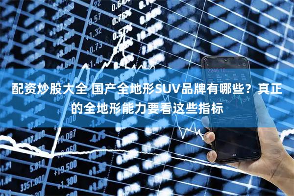 配资炒股大全 国产全地形SUV品牌有哪些？真正的全地形能力要看这些指标